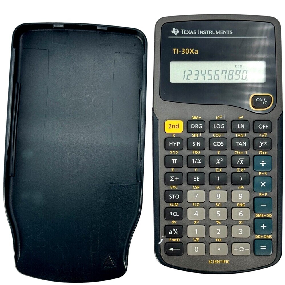Texas Instruments TI-30XA Scientific Calculator with Hard Cover